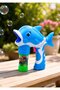 Dolphin Bubble Gun with Automatic Bubble Solution, Light-Up Eyes and Sound Effects - 3