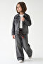 Star Stone Embroidered Girls' 3-Piece Denim Set - 26Y 1408