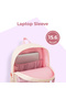 16.5” School Backpack w/ 4-Wheel Trolley–Lightweight Laptop School Bag Set, Blush Rush Pink - 6