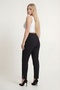 Women's Black High Waist Knitted Trousers with Stone Detail and Accessories - 4