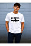Size Matters Humorous Fish Printed 100% Cotton Unisex Navy Blue T-Shirt - 4