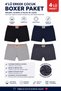 Boys' Boxer 4-Pack Cotton Flexible Waistband Comfortable Fit Assorted Colors Boxer Set