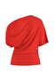 Women's Blouse 32000705 Hdemma Draped Off-Shoulder Top - 5