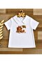 Squirrel Concept 1 Year Old Boy's Salopet Shirt Socks Bow Tie Set - 3