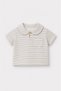Baby Boy 2-Piece Set Polo Collar Striped Muslin T-Shirt Muslin Shorts Daily Special Occasions Holiday Daily - 4