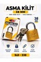 38 mm Padlock Yellow Color Durable Security Lock Metal Body