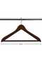 12 Pieces - Wooden Look Plastic A Quality Brown Clothes Hangers - 2