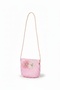 Girl's Crossbody Straw Bag with Accessories - 2