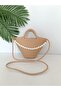 Capi̇çi̇no New Model Pearl Handle Zippered Hand and Shoulder Bag / Handmade Women's Bag