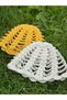 Hand Knitted Summer Hair Bandana with Holes and Pattern - 2