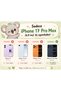 Compatible with iPhone 17 Pro Max / 18 Pro Max - Silvery Hard Non-Yellowing Transparent Case, Phone Grip Vacuum and Slim Cover - 3