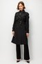 Belted Trench Coat with Shoulder Epaulettes