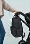 Black Quilted Backpack Changing Bag - 2