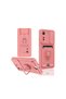 Xiaomi Redmi 13C Compatible Case Zuma Silicone with Business Card Holder and Ring - Pink - 4
