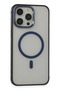 Urr iPhone 15 Pro Pvdss Lens Titanium Edge Magsafe Cover - Navy Blue