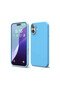 Apple iPhone 16 Plus Compatible Case with Velvet Silicone Inside - Blue - 4