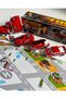 Toy Indoor Truck and Car Firefighter Set Red |   33 cm Truck |   8 cm Cars and Accessories - 2