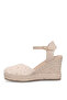 Ewol 4014 Beige Wedge Heel Women's Shoes - 4