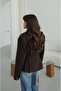 Brown Double Buttoned Blazer Jacket - 4