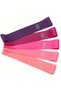 5pcs pink blue black color gradient resistance bands set with weight markers elastic bands for glutes,core,thighs workout yoga gifts - 3