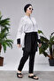 طباعة رقمية منقوشة مغلقة بالكامل الخصر قابل للتعديل مطاطا 3 قطعة ملابس السباحة الحجاب المظلة - 5
