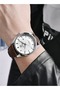 Watches for Men Quartz Watch Leather Waterproof Chronograph Watch 5163 - 3