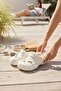 Women's White Slippers Sandals Lightweight Daily Summer Sabo - 4