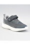 Hook & Loop Closure Memory Foam Shoes - Grey - 3