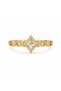 Eliza Shine Gold Gold Color Adjustable Ring with Stones - 2