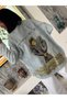 Women's Printed Oversize Jean Shirt – Artistic Denim Elegance 🦋 ✨