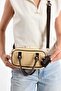 Women's Straw Bohemian Hand and Shoulder Bag, Long Strap Bag with Mini Wallet Accessory (Length 11 cm Width 22 cm)