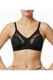 Lez Ara Lace Bra with Wide Elastic Band at the Bottom (3-Piece Advantage Pack - Black, White & Nude) - 4
