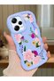 Redmi Note 12 Pro 5g Compatible Case Camera Protector Blue Silicone Couple Phone Case Floral Pattern