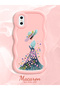 iPhone XS Compatible Case Camera Protector Pink Silicone Couple Phone Case Girl Pattern - 2
