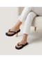Aurelia Women's Black Crystal Stone Stylish Flip-Flops Beach Slippers - 2