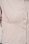 Women's Slim Fit Gathered Waist Cotton Cream Shirt - 6