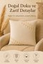 2-Piece Natural Linen Tassel Throw Pillow Cover Bohemian Rustic Vintage Living Room Decor Decorative 2-Piece Throw Pillow Cover - 5