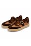 Genuine Leather Suede Detailed Buckle Women's Sneaker Comfortable Stitched Comfortable Sole Casual Sports Shoes - 3