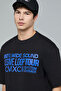 Typography Print T-Shirt with Crew Neck and Short Sleeves - 4