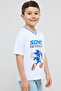 Sonic Print T-Shirt with Crew Neck and Short Sleeves - 3