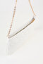 Women's Dalya White Star Embroidered Lined Zipper Closure Baguette Handbag