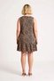 Women's Plus Size Sleeveless Crew Neck Mini Shift Dress Leopard Pattern Camisole Fabric Casual Comfortable - 5