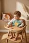 Luxury Liquid-Proof Long Sleeve Baby Blw Bib 6-24 Months - Set of 2 Animal Figured Baby Bibs - Leke - 3