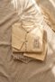 Amber Teddy Gingham 5-Piece Organic Cotton Baby Hospital Discharge Set - Beige Plaid Detailed Cotton Knitted Set - 3