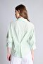 100% Cotton Regular Fit Striped Long Sleeve Mint Green Shirt H7942Ax26Sm - 6