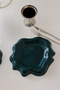 Petrol Green 21 cm Ceramic Serving Plate / Presentation Plate