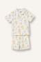 100% Cotton Regular Fit White Pajama Set with 2 Teddy Bears for Boys H5379A526Hs
