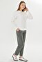 Women's Cotton Crew Neck Printed Tracksuit Set Lemon Mold 8511- L.K - 6