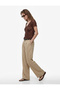 Slim Fit Semi-Sheer Short Sleeve V-Neck Lace T-Shirt - 3
