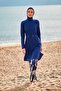 Parachute Navy Blue Full Covered Hijab Swimsuit M2429 - 2